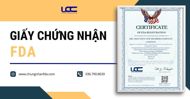 Cấp chứng nhận FDA _ Xác minh đã đăng ký cơ sở thành công với FDA