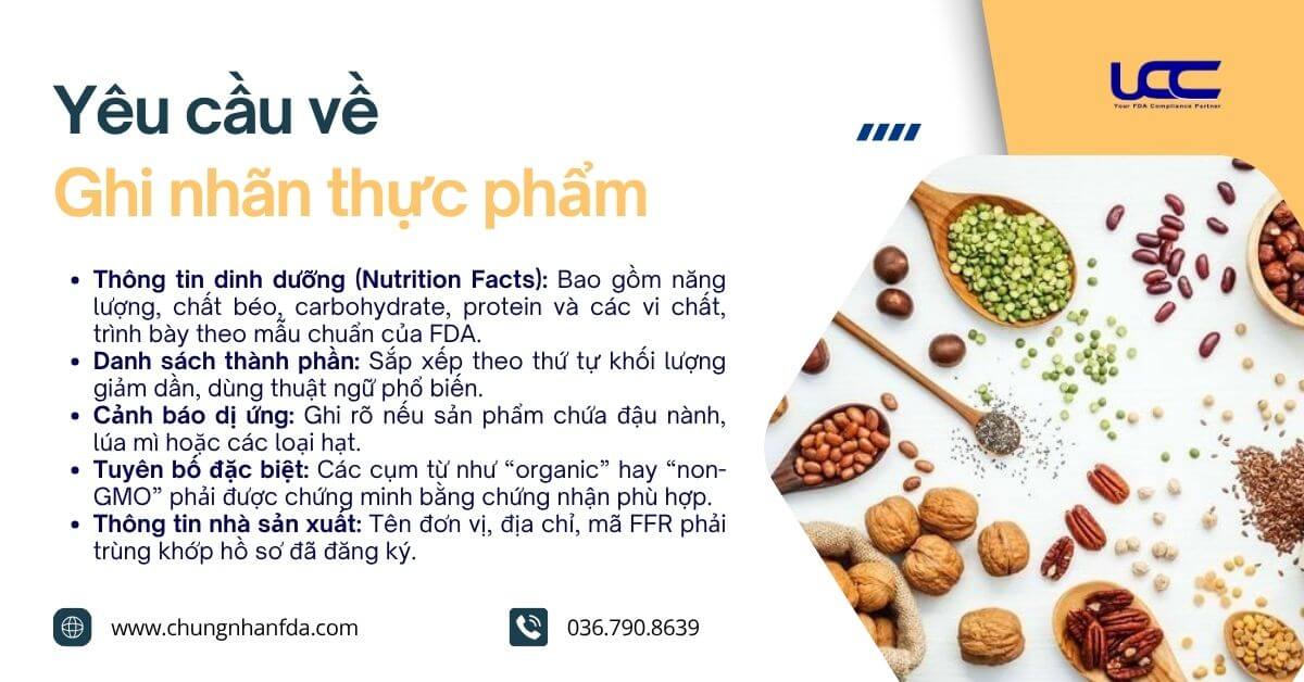 Yêu cầu cơ bản về ghi nhãn