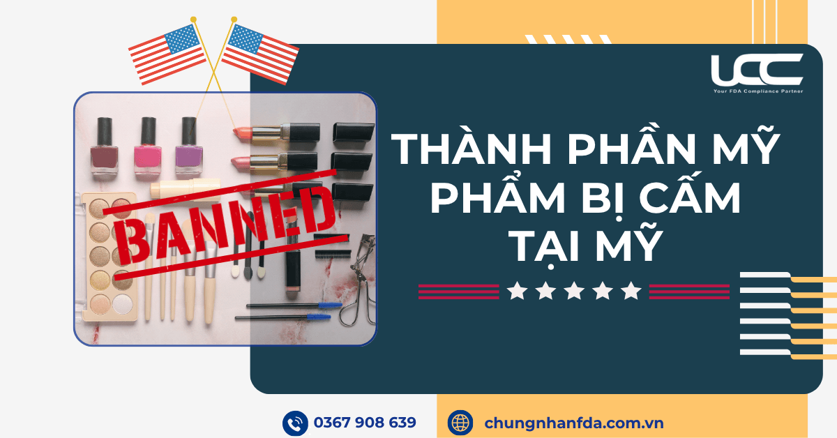 Thành phần mỹ phẩm bị cấm tại Mỹ