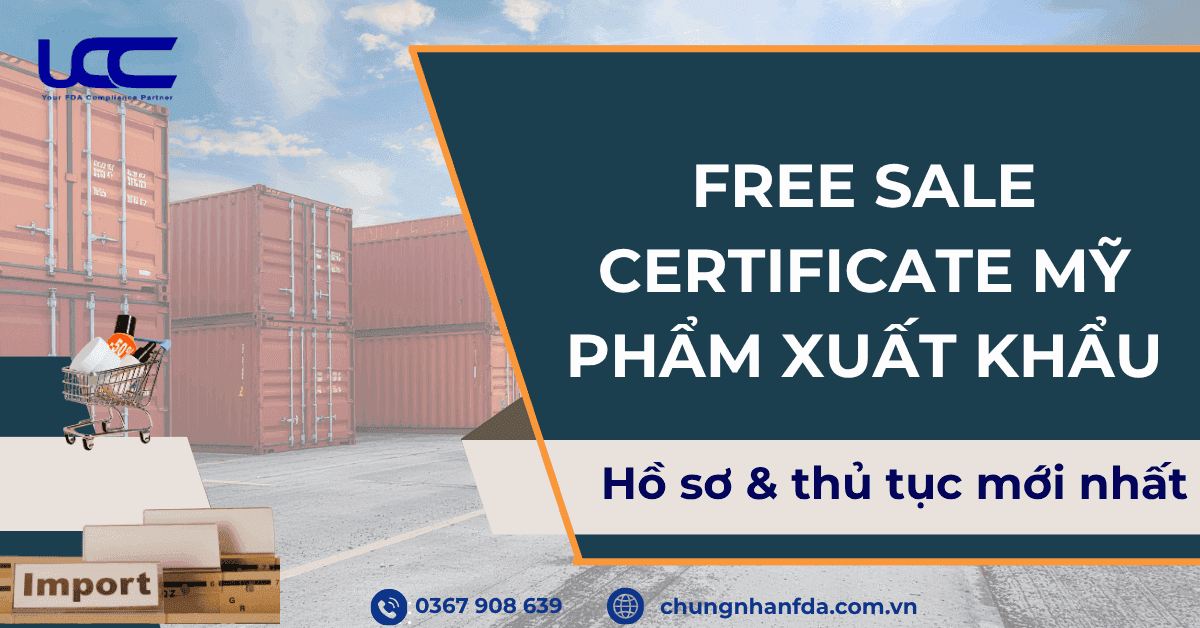 Free Sale Certificate mỹ phẩm xuất khẩu