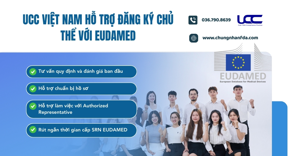 UCC Việt Nam hỗ trợ đăng ký chủ thể với EUDAMED