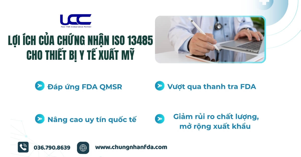 Lợi ích của chứng nhận ISO 13485 cho thiết bị y tế xuất Mỹ